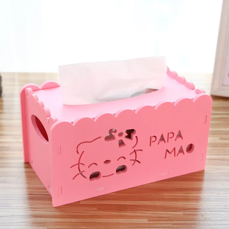 Коробка для салфеток с героями мультфильмов Hello Kitty коробка домашнего декора