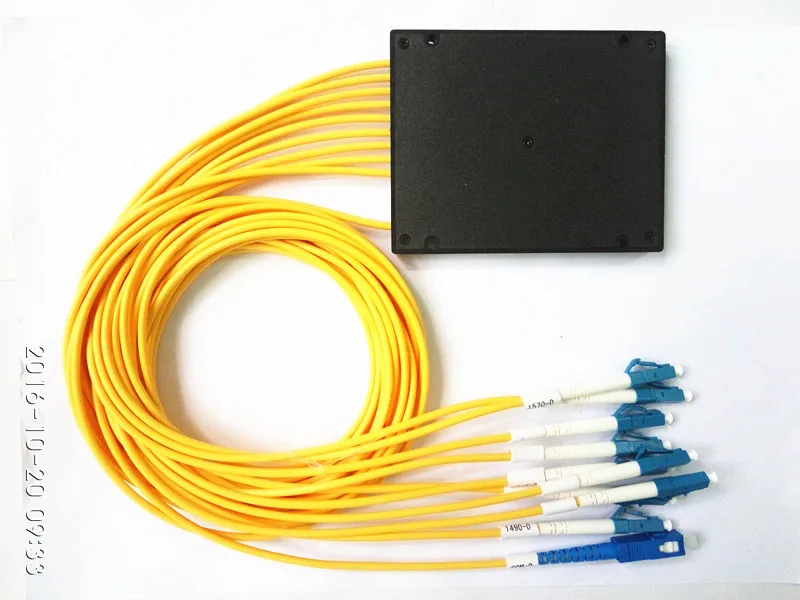 8-канальный Оптическое волокно cwdm, mux и демультиплексора cwdm 8ch+ 1 каналов 1470/1490/1510/1530/1550/1570/ 1590/1610nm sc-lc