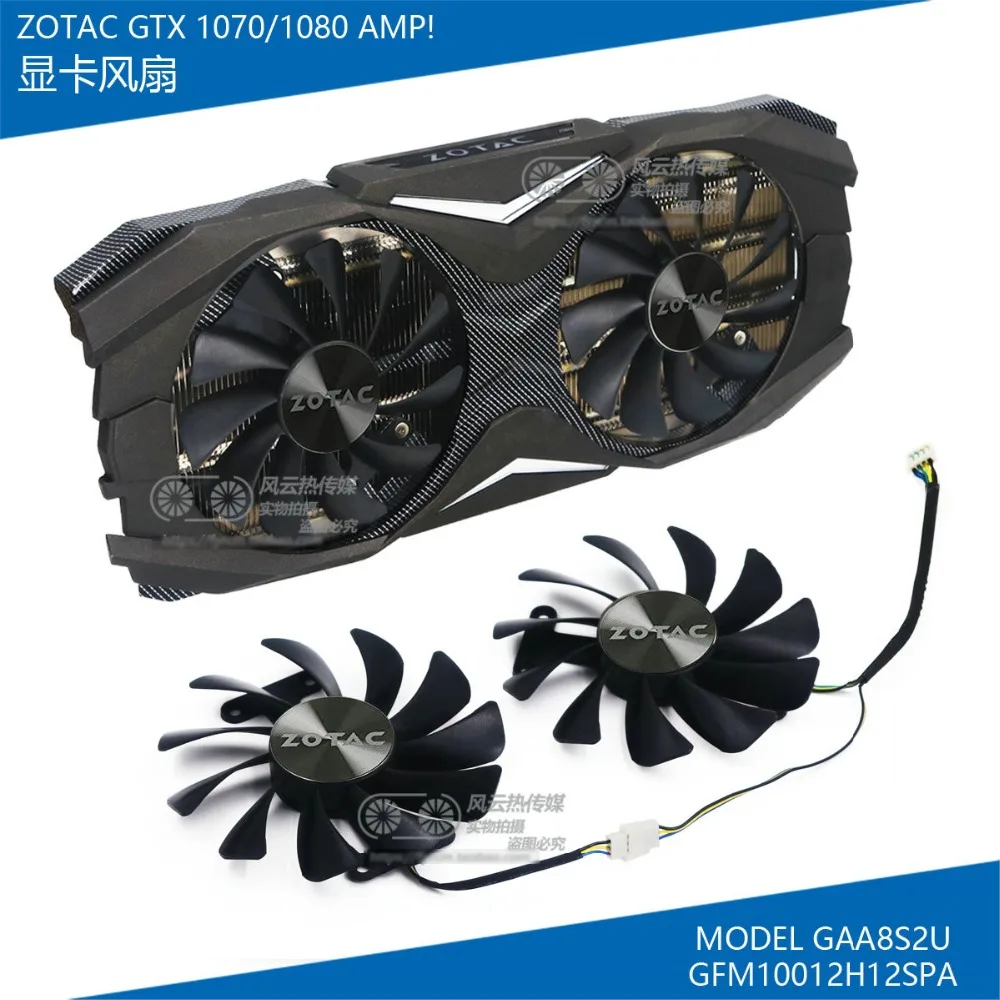 Новый оригинальный охлаждающий вентилятор для графической карты ZOTAC GTX1070/1080 AMP ED