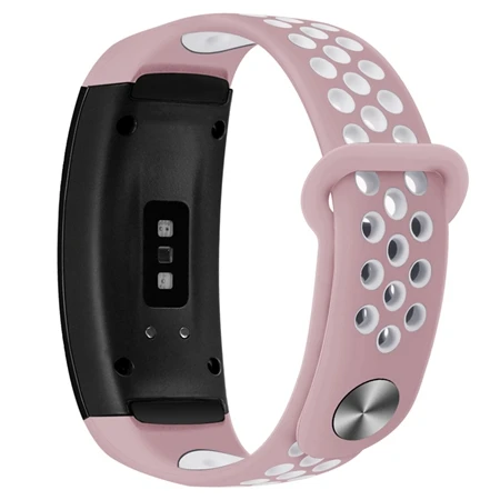 Light Pink Hangrui сменный Браслет для samsung gear Fit 2 Двухцветный силиконовый ремешок для samsung gear Fit 2 Pro SM-R360 браслеты - Цвет: Light Pink
