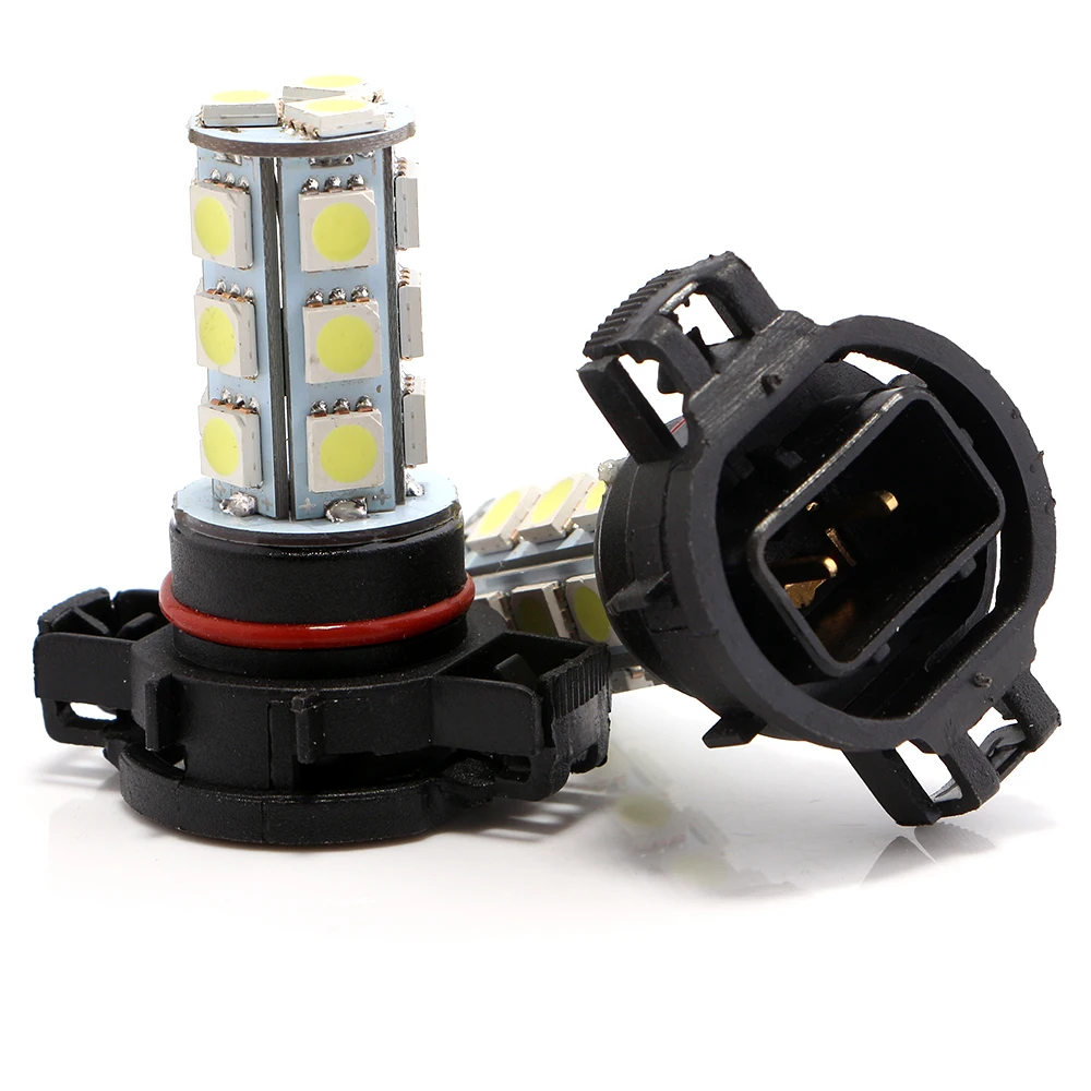 YM E-ярко-1 шт. PSX24W 5050 18 SMD светодиодный фары автомобиля Противотуманные огни лампы Авто Противотуманные фары белый стайлинга автомобилей 12V