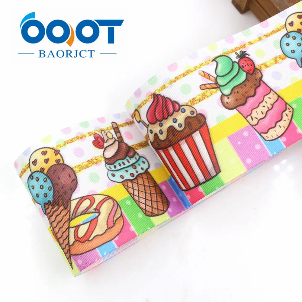 OOOT BAORJCT I 19426 1108 3 &quot 10 ярдов мультфильм торт тепловой передачи печатных grosgrain ленты