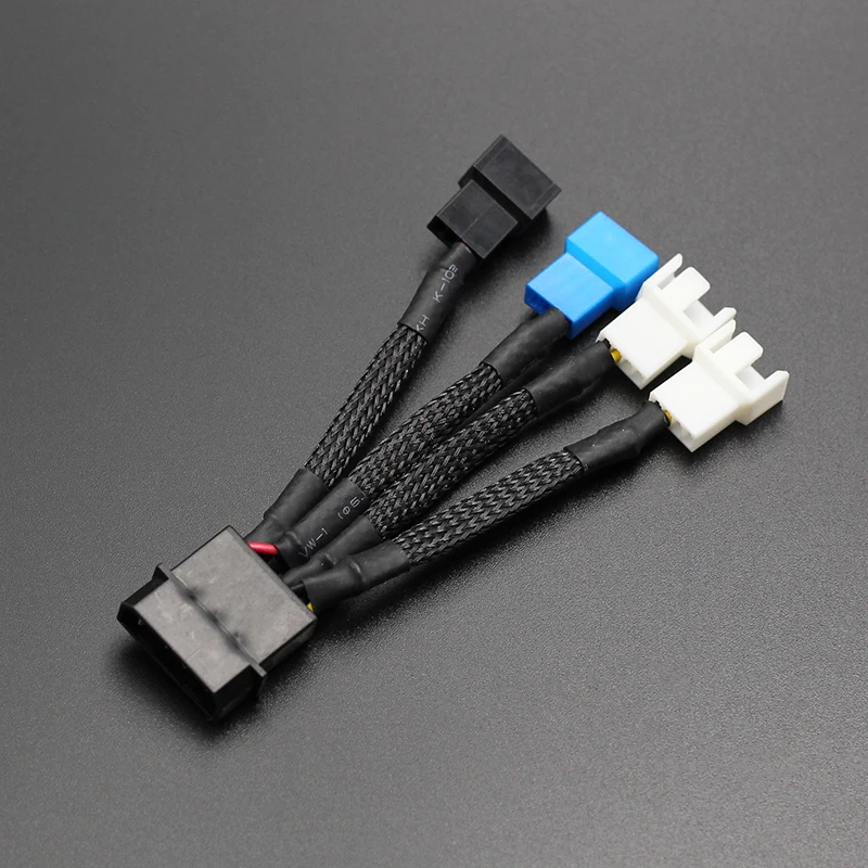 2 шт. кабели питания для компьютерных кулеров от Molex до 3Pin 12 В * 2/5 1/7 в 1|Компьютерные