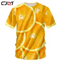cjlm cool tshirts men 3d print fruit orange casual t shirt hip hop streetwear undershirts summer tops short sleeve tee shirts