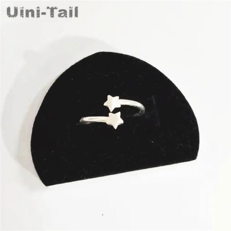 Женское кольцо с пятиконечной звездой Uini Tail серебряное 925 пробы 2019|Кольца| |