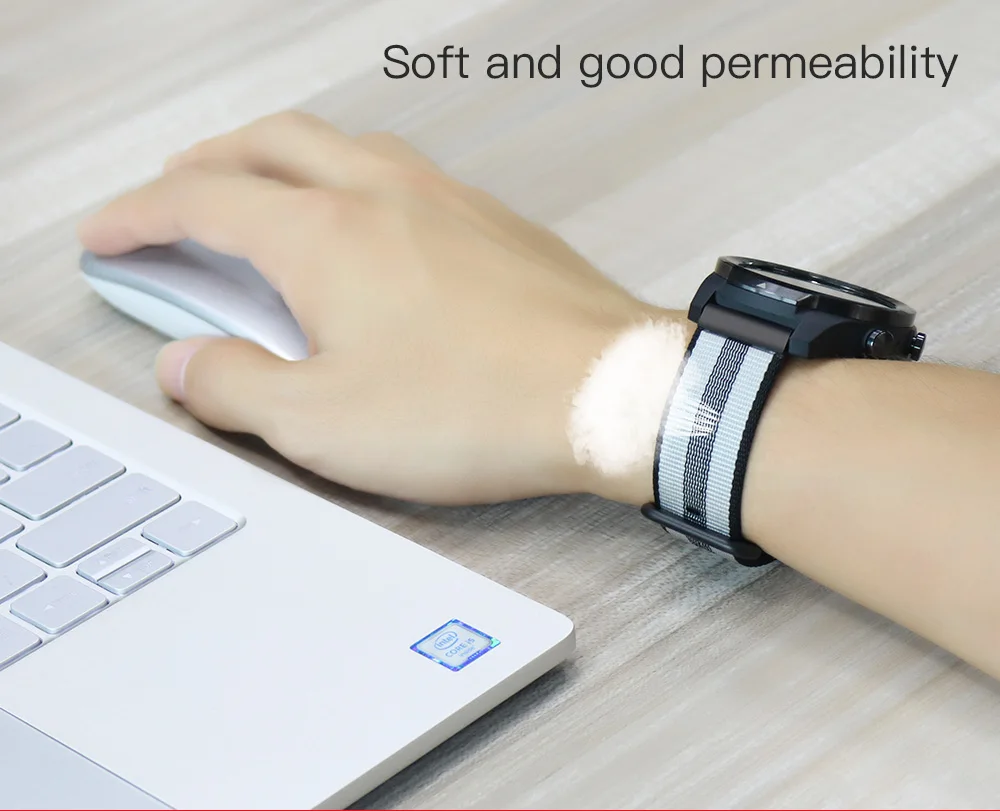 SIKAI 22 мм Универсальный сменный ремешок для Ticwatch Pro ремешок нейлоновый ремешок для huawei 2 Pro браслет для samsung gear S3 ремешок