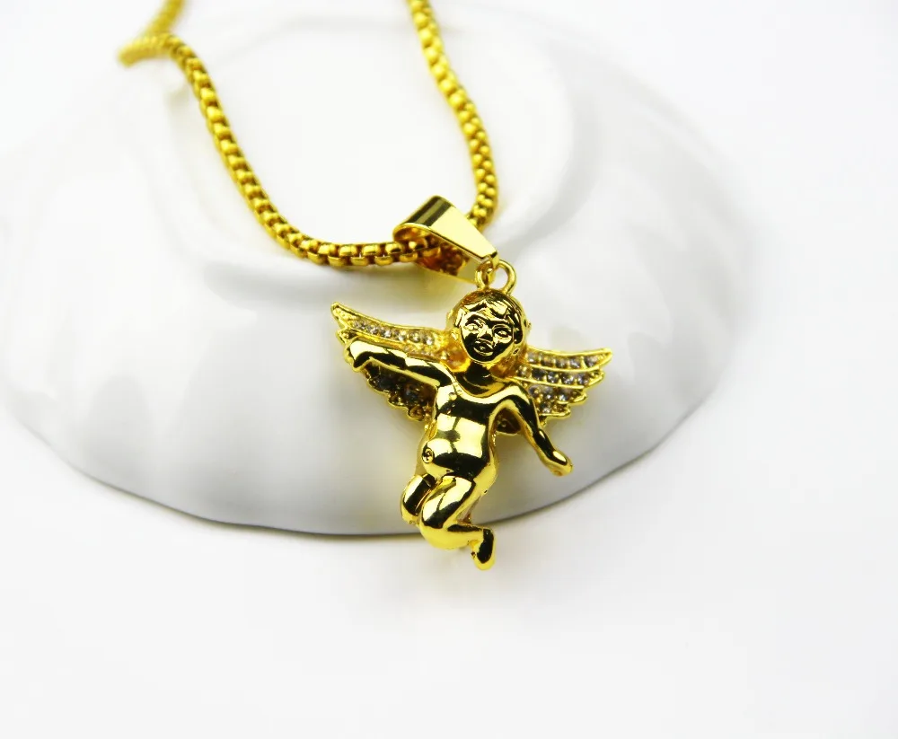 Модные ювелирные изделия разложите крылья и очарование микро Ангел кусок