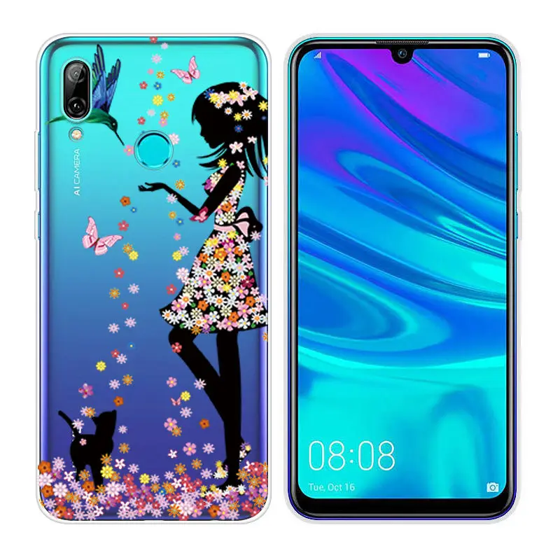 44 Силиконовые чехлы Arvin для huawei P Smart, мягкий прозрачный ТПУ чехол для телефона P Smart, 6,21 дюймов, чехол с рисунком, сумка - Цвет: 44