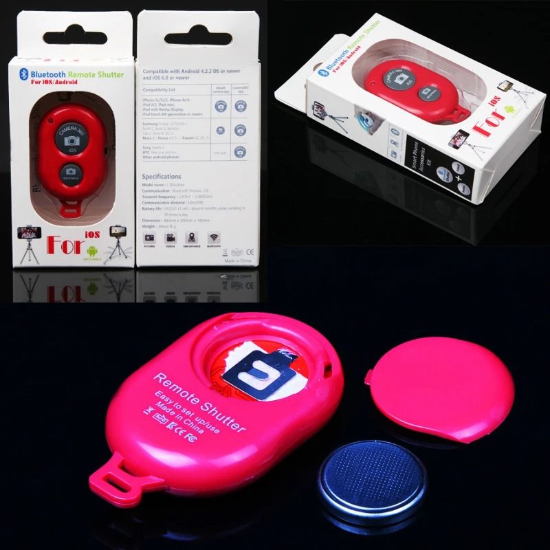 Телефон Bluetooth Remote Камера Спуск затвора объектива Дистанционное управление для