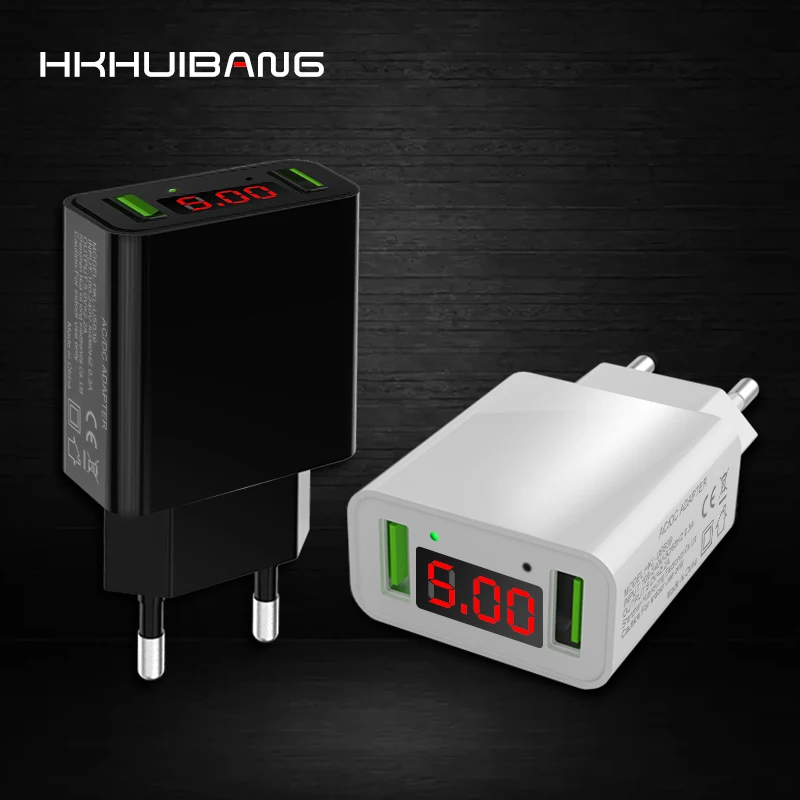 Со светодиодным индикатором питания от USB Автомобильное зарядное устройство