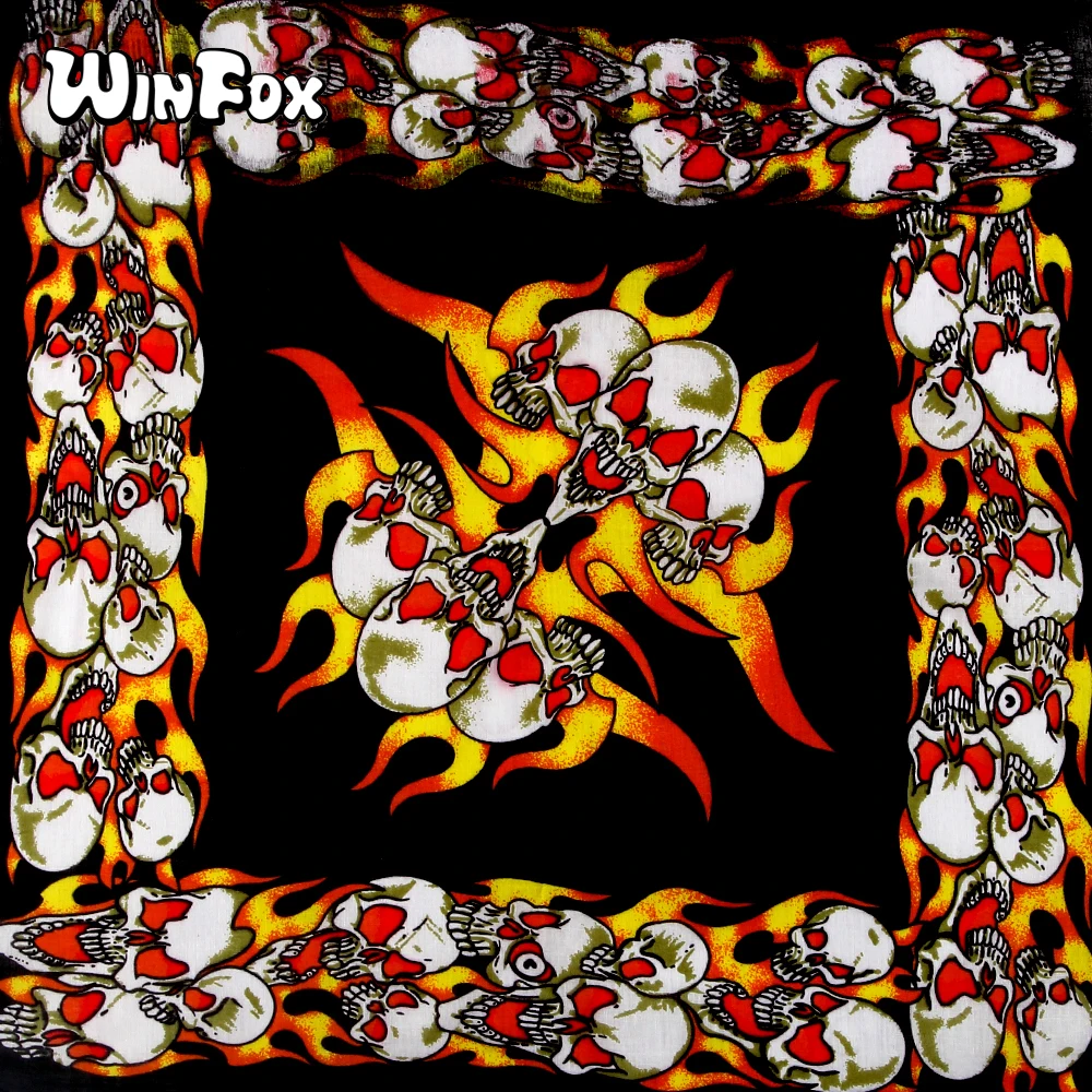 Бандана велосипедная Winfox для мужчин и женщин Модная хлопковая бандана в стиле