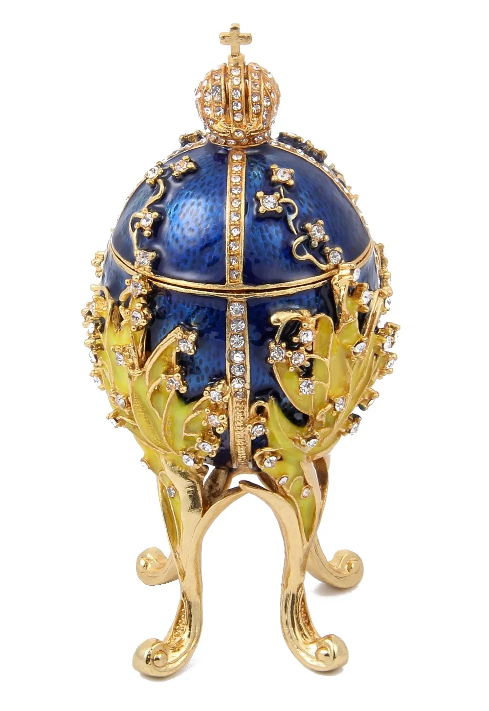 Fetcher бренд Металл Exqusite Faberge яйцо для ювелирных изделий коробка