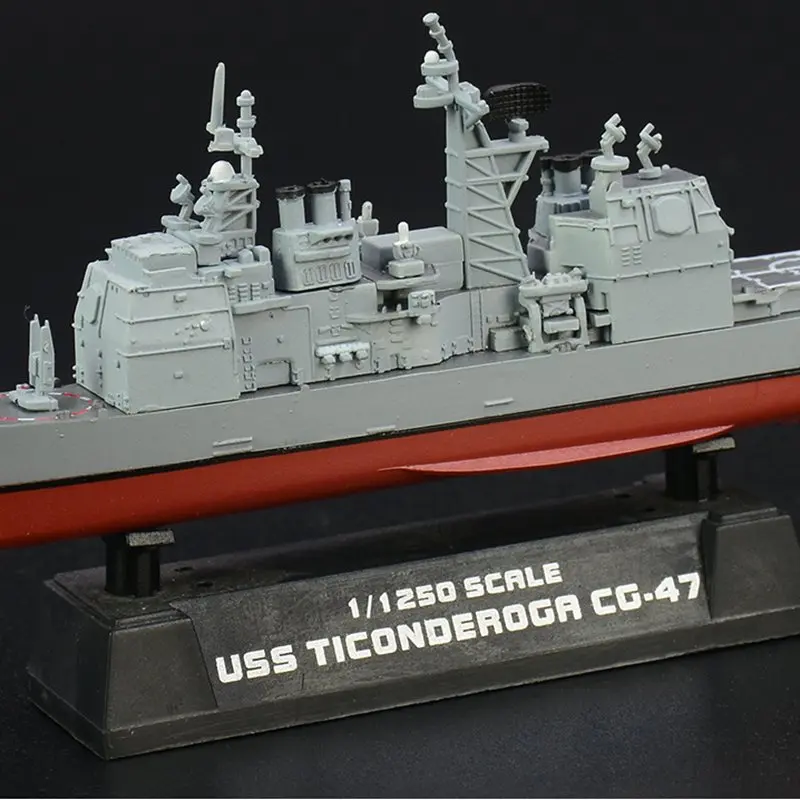 1:1250 шкала Предварительно Построенная USS Ticonderoga CG 47 управляемая ракета cruiser ВМС США