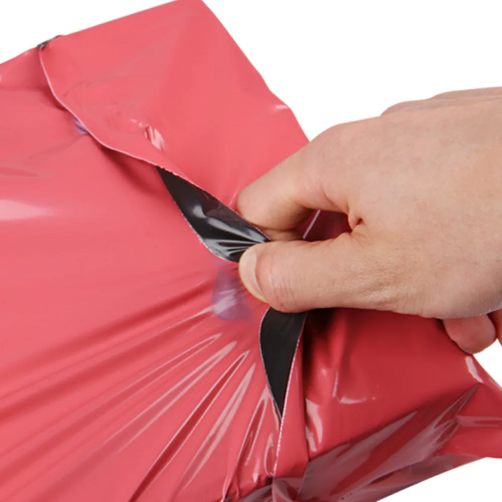 

Retail 50Pcs/Lot Red Courier Plastic Mailing Envelop Bag For Shipping Poly Mailer Packaging Bag Express Mailing Package Bags