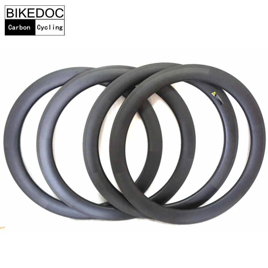 BIKEDOC 700C* 23MM Width Carbon Rims 700C Clincher 60MM Bicycle Rims Road Bike Rim