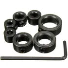 Стопорные хомуты для сверл из углеродистой стали, 7 шт., с шестигранным ключом для последовательной фиксации сверл