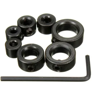 Стопорные хомуты для сверл из углеродистой стали, 7 шт., с шестигранным ключом для последовательной фиксации сверл