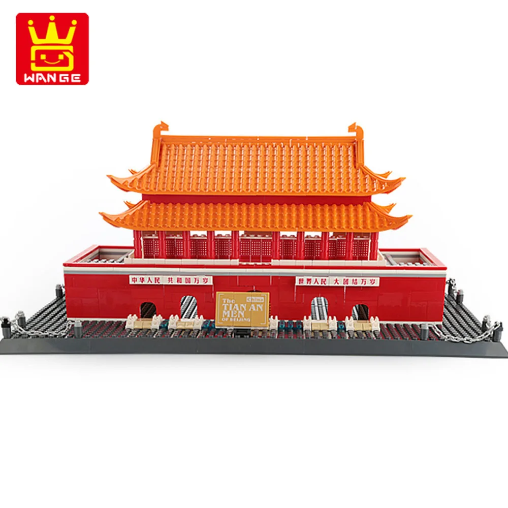 Тянь An Men of Beijing China Architecture Building Blocks модель всемирно известная архитектура