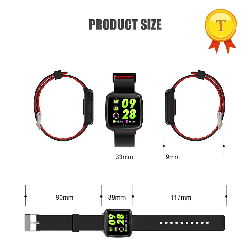 Смарт часы с Bluetooth фитнес трекер пульсометр измерение кровяного