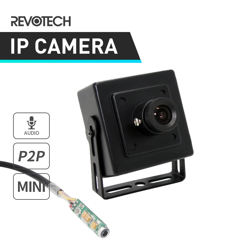 Аудио HD 1080P мини камера для помещения IP 2.0мп металлическая безопасности ONVIF P2P