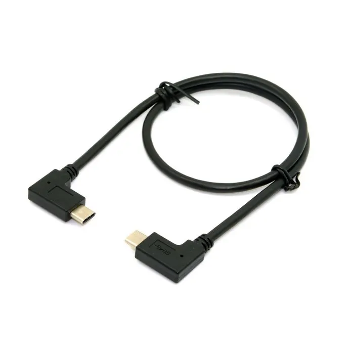 Двусторонний прямой и прямоугольный кабель для передачи данных 90 градусов USB 3 1