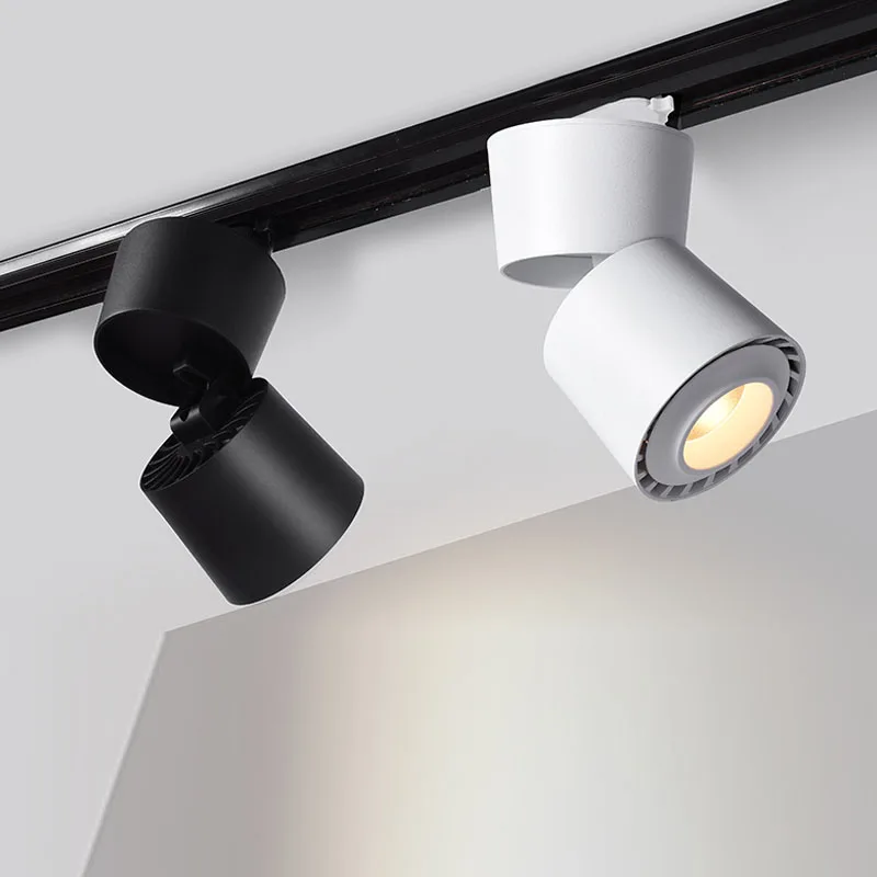 

NEW AC85-265V 12W GEEE LED RA90 high quality Track Spotlight Nordic Tracking Rail Lighting Background wall track spotlights