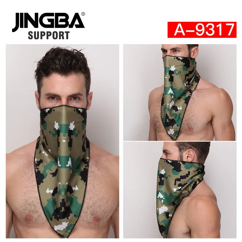 JINGBA поддержка многофункциональная Бандана Маска для лица Для мужчин повязка на голову велосипед велосипедная бандана пиратский платок на голову; Прямая поставка; - Цвет: A-9317
