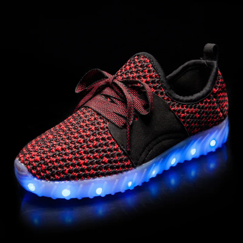 Летние модели взрыва красочные светящиеся люминесцентные USB лампы обувь