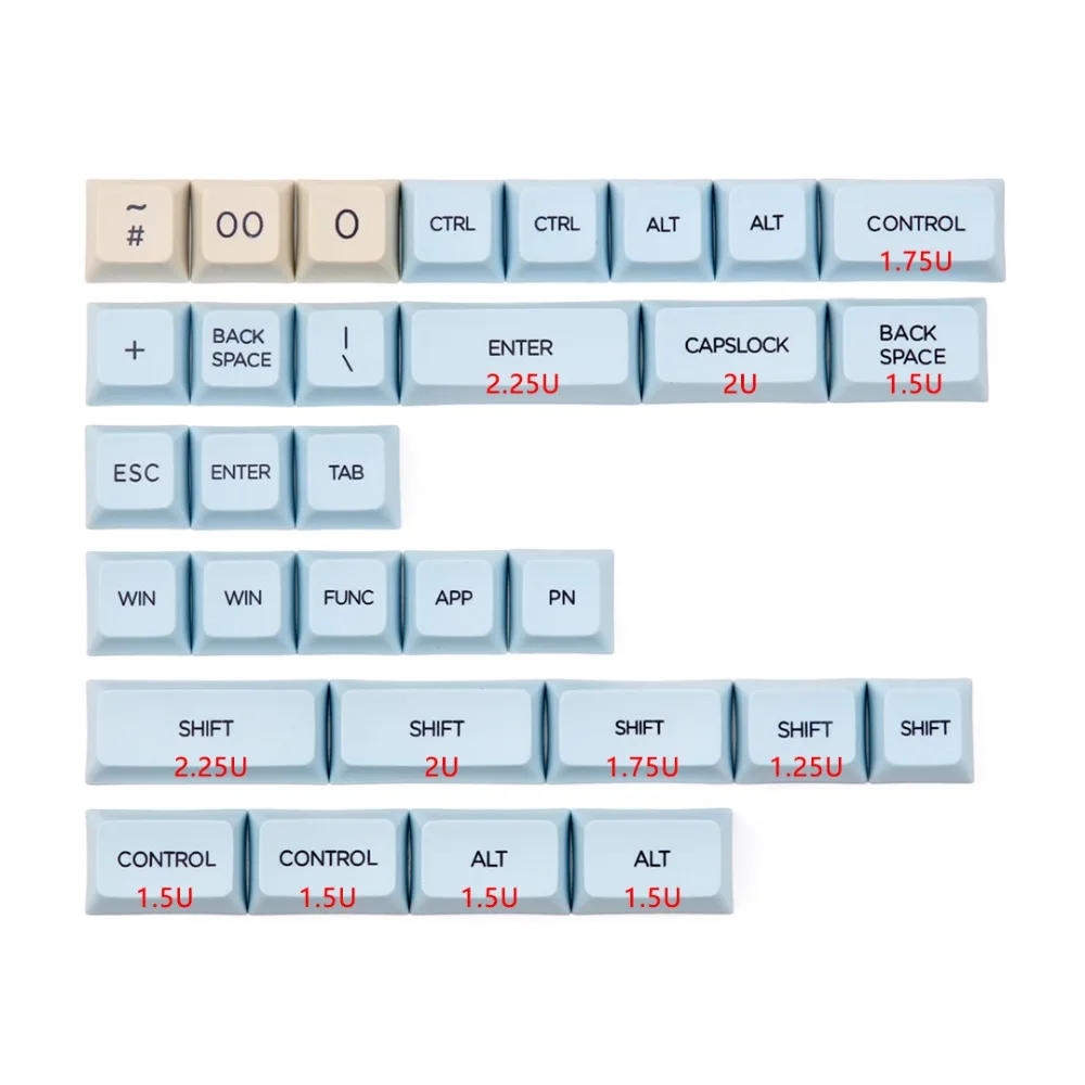 Xda профиль 165 клавиш pbt Материал краситель подложка keycap для mx Переключатель