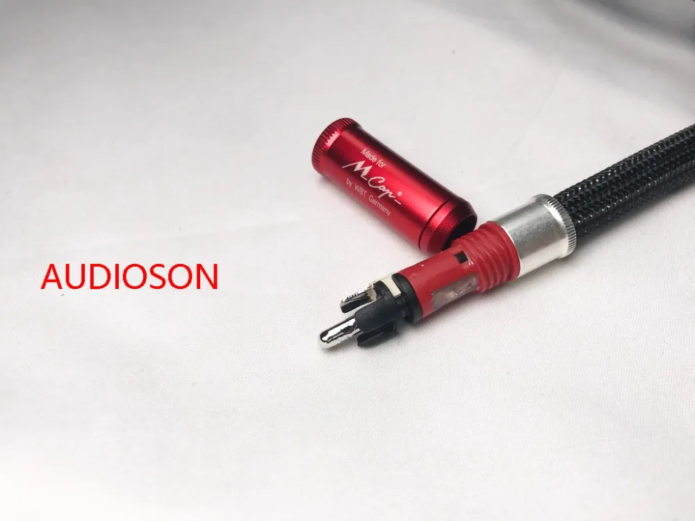 Hi End Fi RCA соединительный кабель Используйте WBT для штепсельной вилки