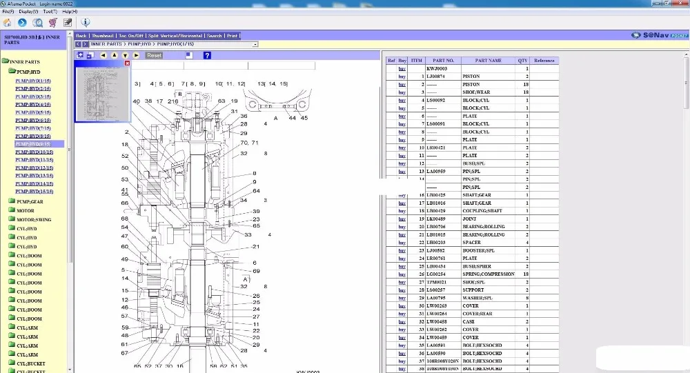 Запасные части для экскаватора Sumitomo каталог [01 2010]|parts catalog|catalog partscatalog |