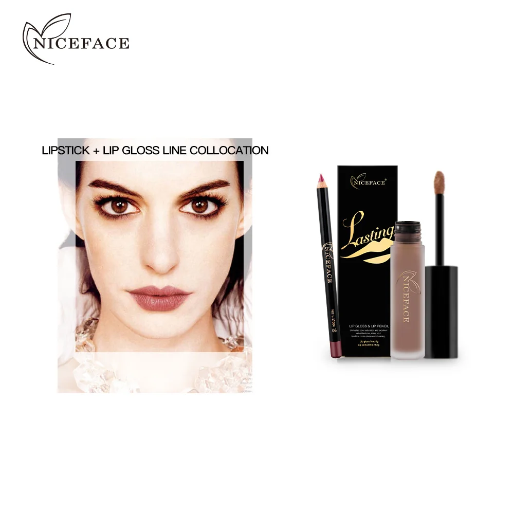 Долгостойкая жидкая матовая губная помада карандаш для губ комбинация помад