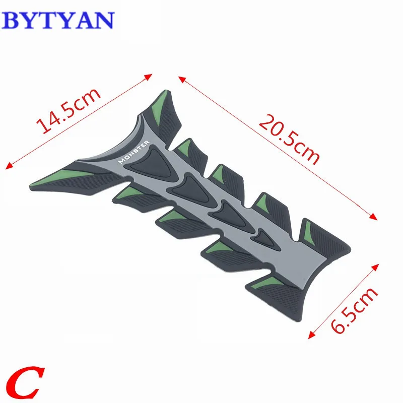 BYTYAN Мотоцикл 3D резиновый коврик масляный газовый топливный бак Защитная крышка