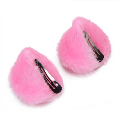 3 пары кошачьих ушей Косплей заколка для волос черный белый и розовый| |