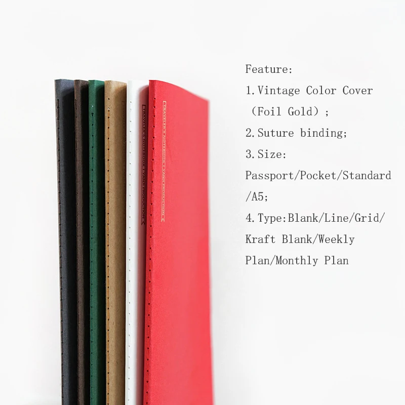 

MIRUI Japanese Vintage Travelers Notebook Refill For Midori Planner Standard A5 Monthly Weekly Filler Paper