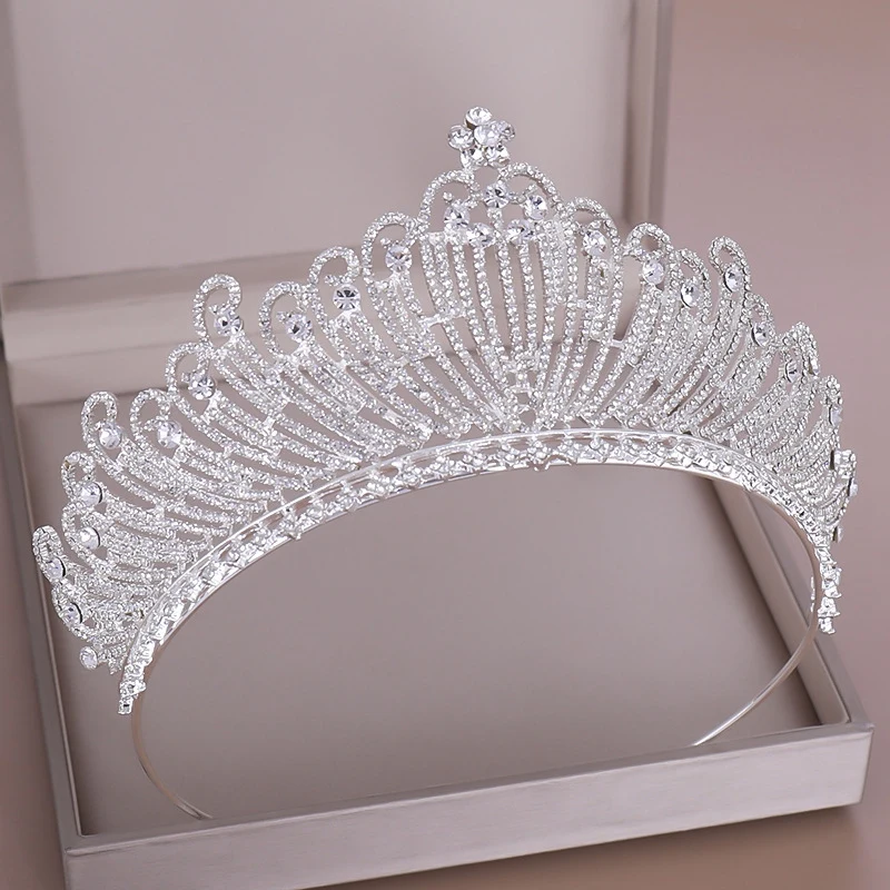 Свадебная Хрустальная корона и тиара свадебные аксессуары для волос свадебная