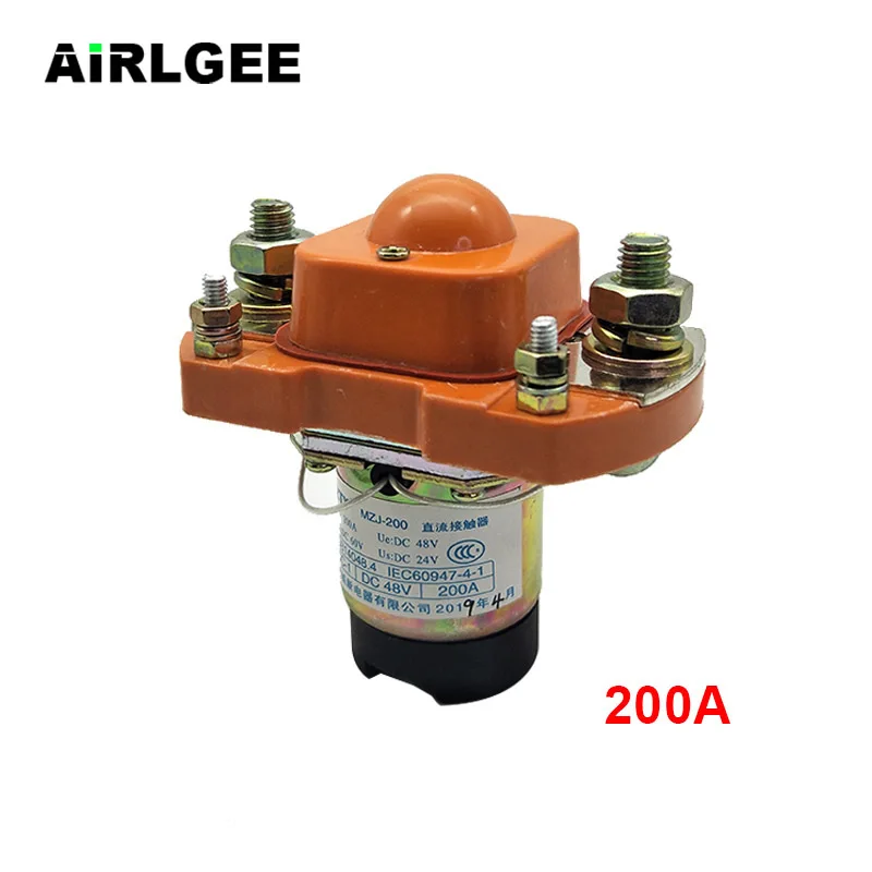 MZJ-200A DC24V Coil Main Contact 1NO 200A Direct Action Solenoid DC Contactor | Обустройство дома