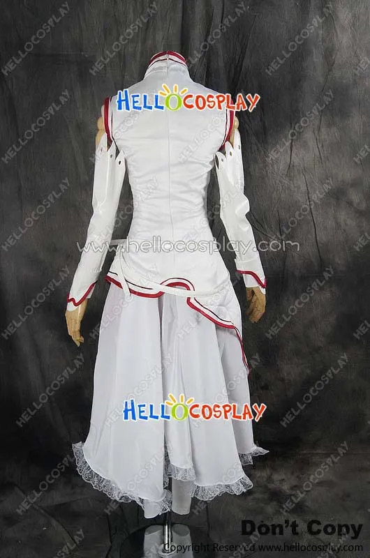 Sword Art Online Cosplay Asuna Yuuki White Uniform Dress Costume H008 |
