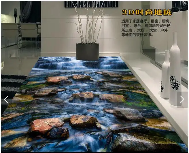3d напольное покрытие водонепроницаемая настенная бумага ПВХ пол спальня