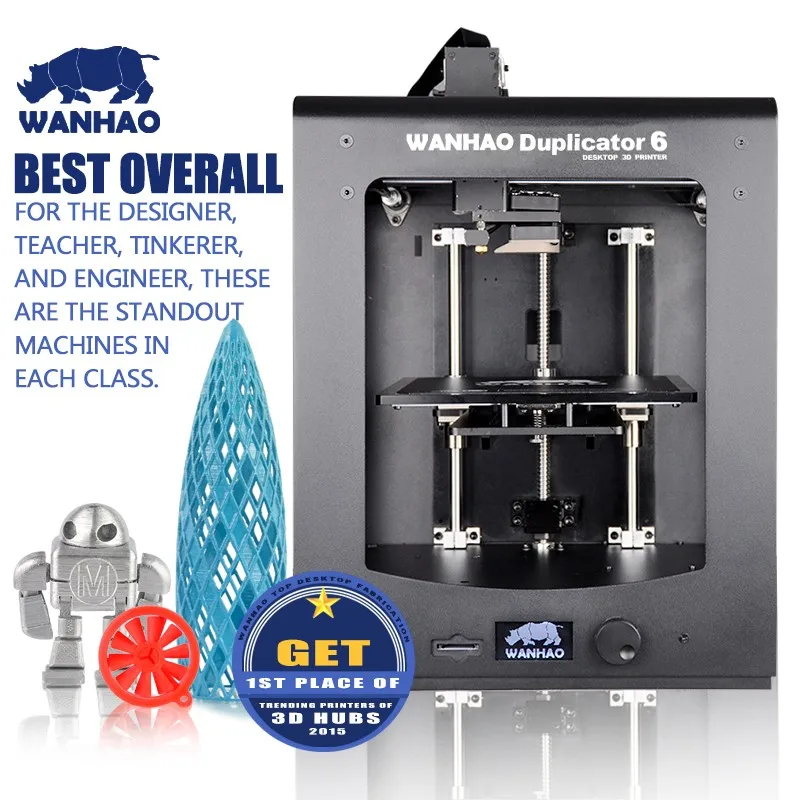 WANHAO D6 Разработанный 3D принтер для домашнего и промышленного использования с