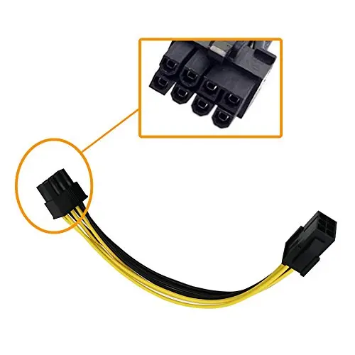 10 шт. 6 Pin Feamle к 8 Male PCI Express кабель преобразователя питания ЦП видеокарта PCIE