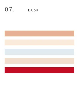 07 dusk 5 шт./компл. Kawaii ретро сплошной цвет Васи лента Набор наклеек Скрапбукинг Маскировочная лента школьные офисные принадлежности пуля журнал sl1851 - Цвет: 07 dusk