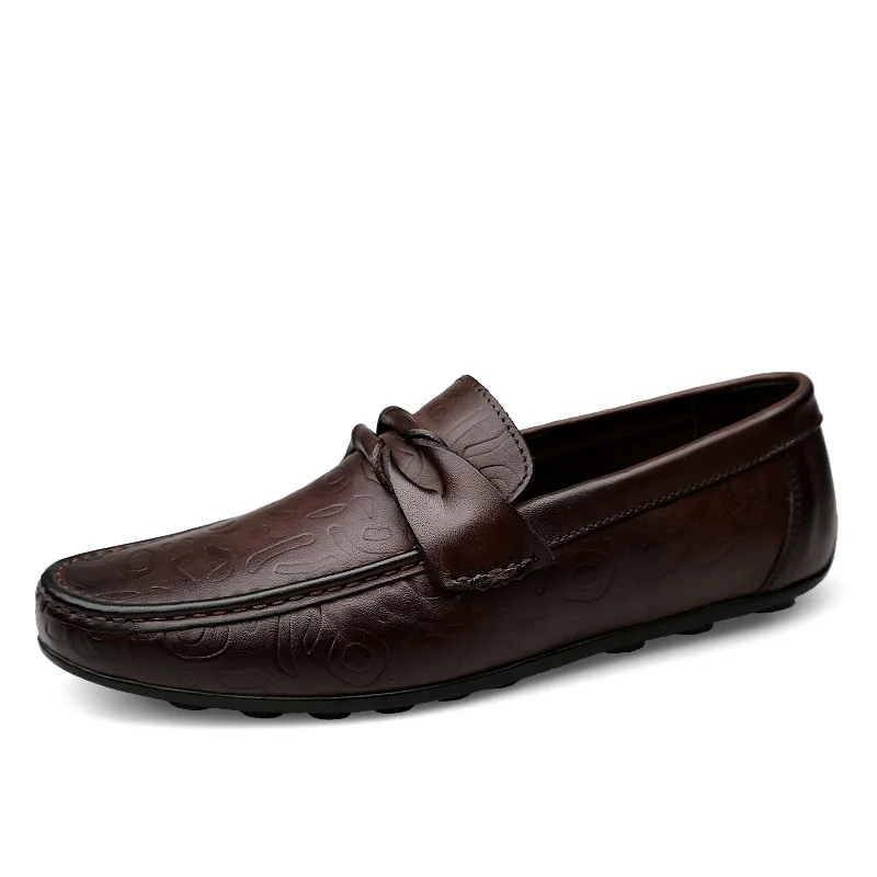 Size 36-47 Genuine Leather Men Shoes Top quality men casual shoes Comfortable Slip-On leather loafers | Обувь