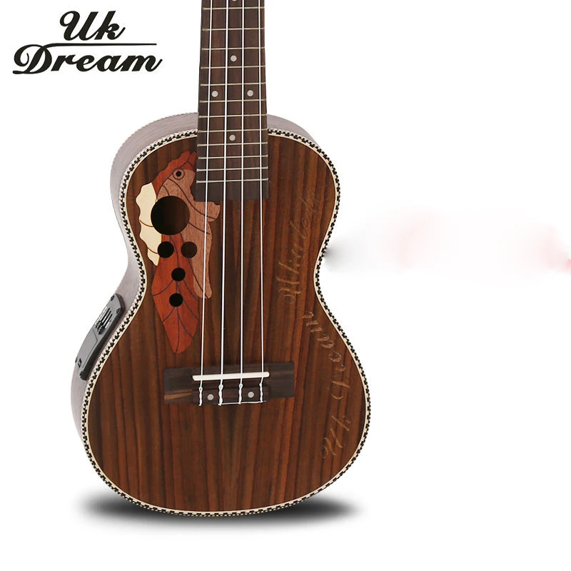 Электрическая гитара 23 дюйма с электрической коробкой полностью палисандр