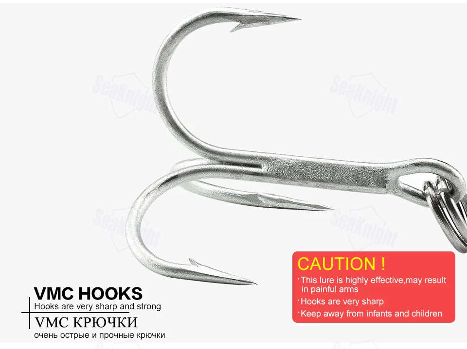 SeaKnight SK050 Whopper Plopper набор рыболовной приманки 7 шт. 13 г 19 г 39 г Topwater приманка жесткая Приманка VMC крючок Карп Seabass рыболовные снасти