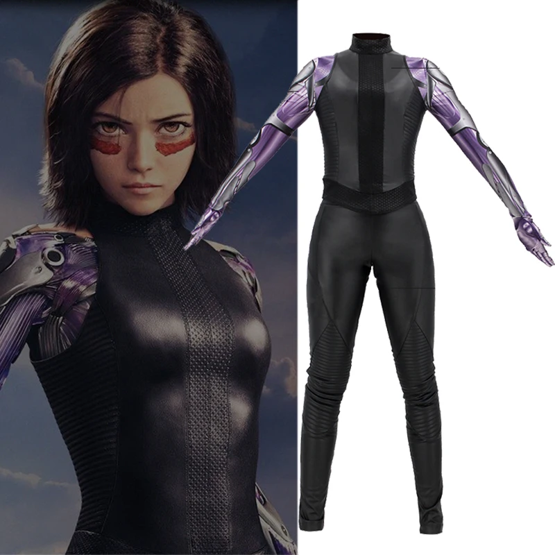 

Cosplaydiy Alita: Battle Angel Cosplay Костюм Alita GUNNM черные костюмы женские Комбинезоны для Хэллоуина вечеринки на заказ Бесплатная доставка