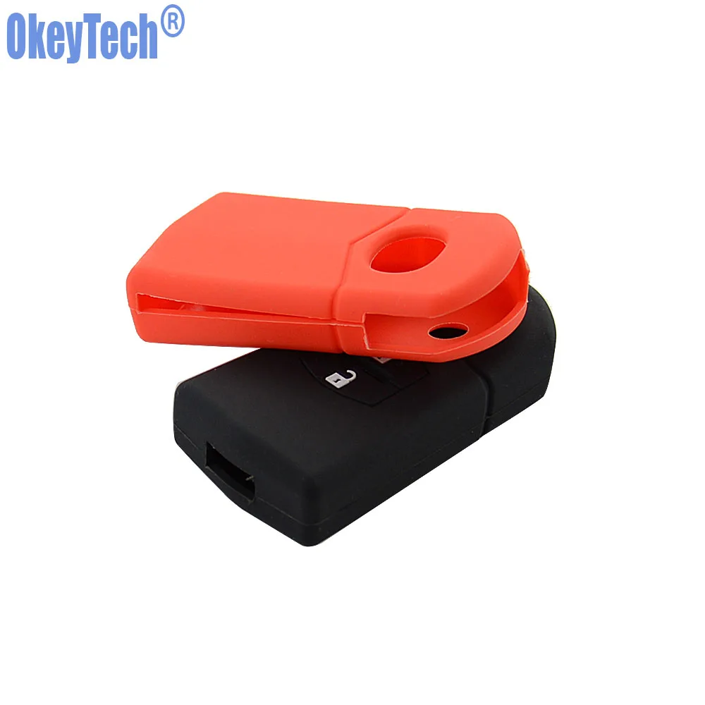 OkeyTech силиконовый чехол для ключей Mazda 3 2 6 2003 2004 2005 2006 2007 2008 2009 2010 2011 2012 2013