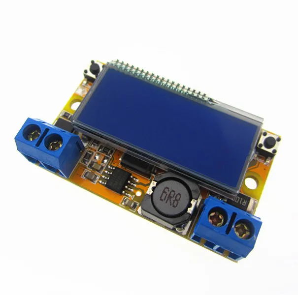 Внешний понижающий преобразователь напряжения с двойным дисплеем 5-23 В до 0-16 5 3 а