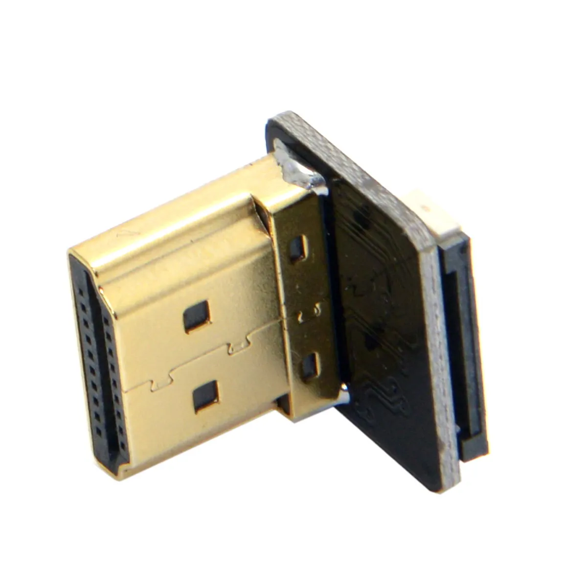 CYFPV 90 градусов вниз Угловой HDMI совместимый тип А Штекерный разъем для FPV HDTV