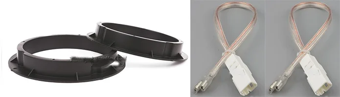 4pcs mat wire Передняя и задняя дверь стерео динамик коврик Крепление адаптер пластины кронштейн прокладки кольцо 6," дюймов для kia/11-14 SPORTAGE/K3/K3S - Название цвета: 4pcs mat wire